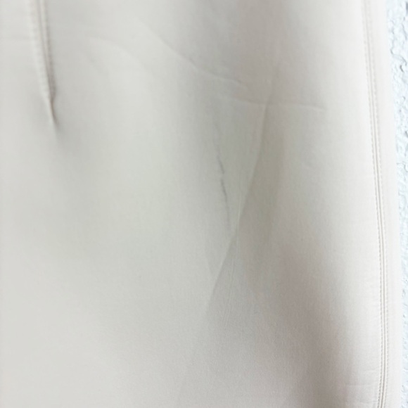 Rachel Gilbert Kace Draped Bow Slit Gown Cream Beige Size 6 Formal Evening Party - Picture 4 of 10